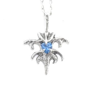 Blue Dragon Heart Necklace